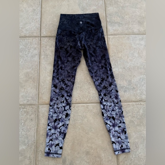 Rare Lululemon Align Pant 28” Nightfall Blossom Multi Purple Floral Leggings Sz4 - Picture 7 of 8